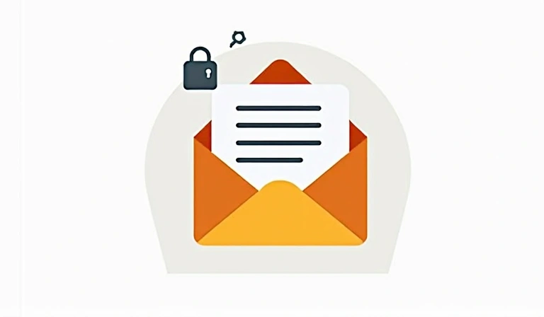 Ilustracja przedstawiająca kopertę i ikonę kontaktu, symbolizujące komunikację w sprawach prywatności